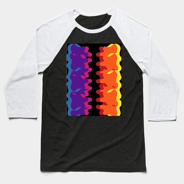 flames Baseball T-Shirt by beleafcreativ